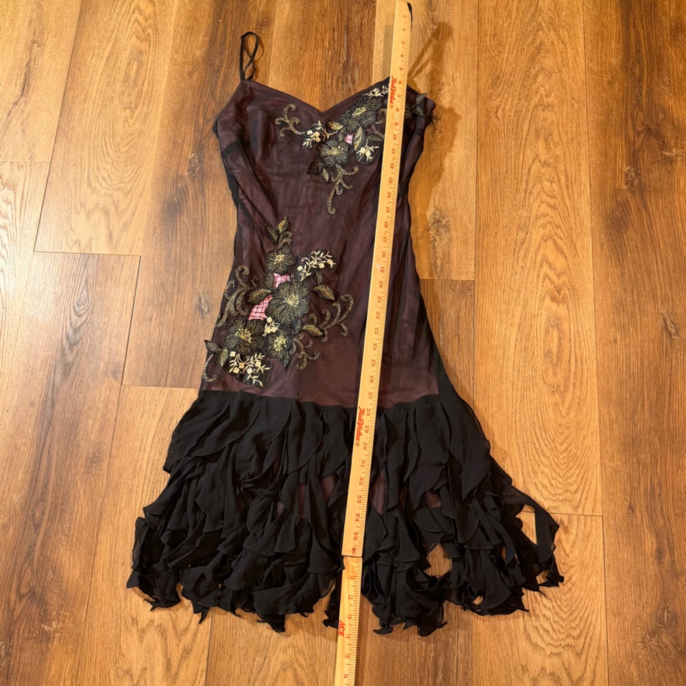 Vintage Y2K 100% Silk Dress Vintage Silk Dress Sue Wong Dress Fairy 20s - Picture 13 of 17